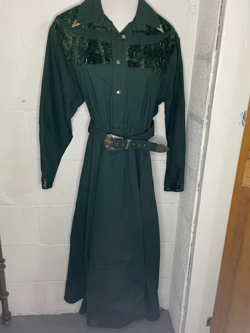 Vintage 1996 Western Themed Dress with Matching Belt